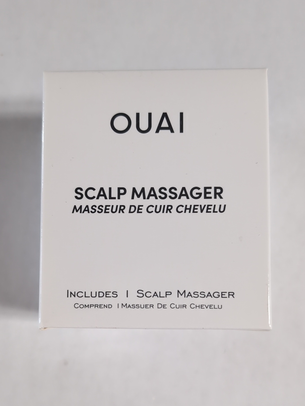 OUAI Peach Silicone Scalp Massager Brush